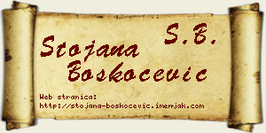 Stojana Boškoćević vizit kartica